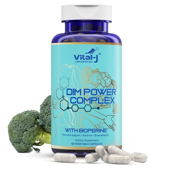 Vital-J Empowering DIM Power Complex - 60 Count Advanced Hormone Balance Supplement