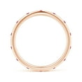 thumbnail image 2 of ANGARA Natural Gypsy-Set Round Ruby Eternity Ring in 14K Rose Gold for Women (Size-1.3mm) | July Birthstone, Birthday, Anniversary, Jewelry Gift for Women | Natural Ruby Ring, 2 of 9