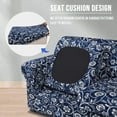 thumbnail image 2 of Smiry Couch Chair Cover with 1 Separate Cushion Cover, Stretch Elastic 1-Seater Sofa Cover, Baroque, 2 of 8