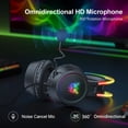 thumbnail image 4 of ONIKUMA-auriculares X15 Pro RGB con micrófono para videojuegos, cascos duraderos estéreo Surround RGB de 3,5mm para PS5 Switch, 4 of 4