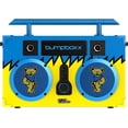 thumbnail image 3 of Bumpboxx Bluetooth Speaker Retro Boombox, Yellow and Blue, 3 of 6