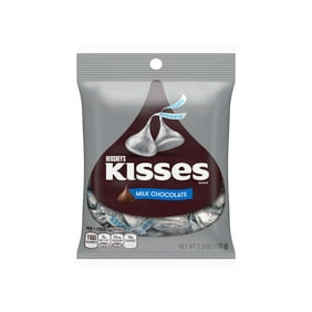 HERSHEY'S KISSES Milk Chocolate Candy, Individually Wrapped, 5.3 oz, Bag