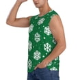 thumbnail image 3 of Picia Snowflake mens Cotton Tank Undershirts , Moisture-wicking Ribbed Tanks, Lightweight Cotton Tank Undershirts-Large, 3 of 8