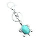thumbnail image 1 of Bolso cadena jinwen de piedras preciosas Animal colgante encanto llavero llaveros llavero Turquesa, 1 of 4
