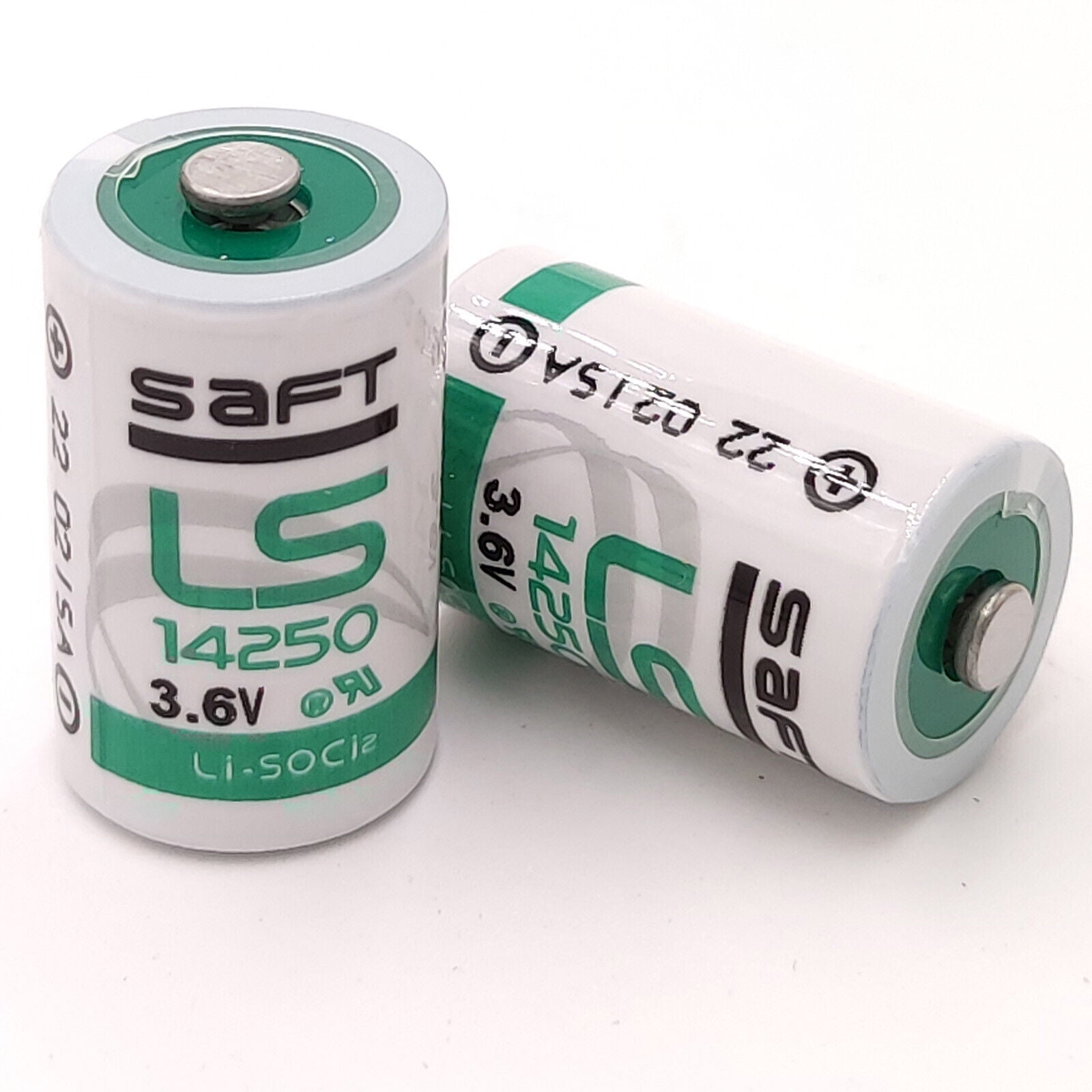 100Pcs Batteries For Saft ls14250 3.6v Lithium Thionyl Chloride 1/2 AA Battery 1200mAh