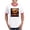 Red/White, variant on - Shiny Jack O' Lantern Men's Ringer T Shirt - 100% Cotton Ringed T-Shirt