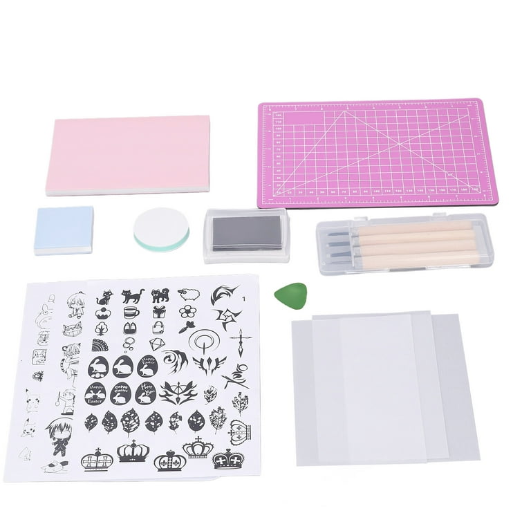 Rubber Making Kit, Carving Rubber Kit Printmaking Supplies A5 Pad Kit For  DIY Arts Stamps For Beginners Or Professional 