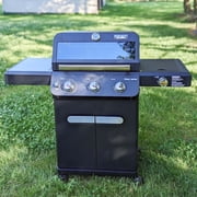 Monument Grills Mesa 3-Burner Black Propane Gas Grill with Clear View Lid and LED Controls