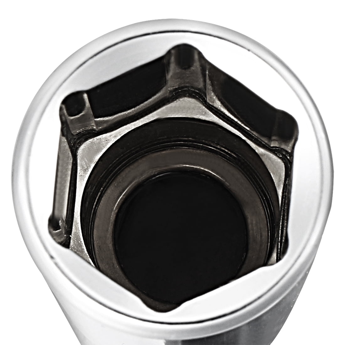Unique Bargains Square Drive 18mm 6-Point Deep Socket, Metric, Cr-V Polishing 0.4"