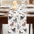 thumbnail image 3 of Table Runners 72 Inches Long Dress Scarves, Spring Flowers Farmhouse Kitchen/Dining Table Runner, Coffee Tablerunners, Black Brown White Horse Country Vintage 16x72 Inch, 3 of 9