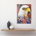 thumbnail image 2 of Bald Eagle Bird And Abstract Pattern Modern Folk Art Watercolour Painting Large Wall Art Poster Print Thick Paper 18X24 Inch, 2 of 5