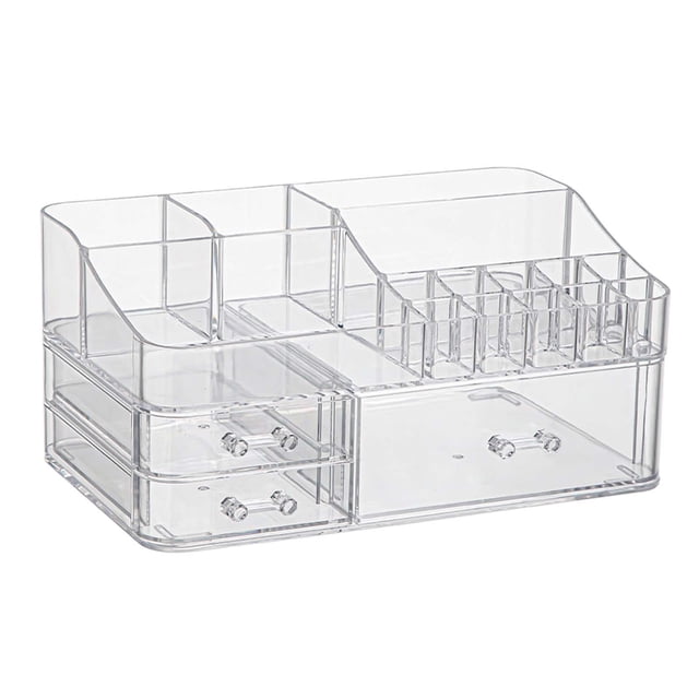 Organizador de Maquillaje Yuyangstore Estuche de Almacenamiento Transparente 29 cm x 17.5 cm x 13.5 cm