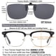 thumbnail image 3 of Lentes de sol clip-on CAXMAN polarizados UV400 con lentes grises abatibles, 3 of 6
