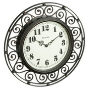 Westclox Wrought Iron Style 12 Round Wall Clock