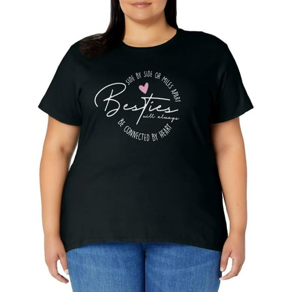 Besties will always be connected by Heart | BFF Best Friends T-Shirt