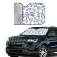 thumbnail image 4 of Disketp Windshield Sun Shade, Car Sun Shade For Front Window World Travel2 Sunshades Sun Visor Protector Blocks Uv Rays Foldable, 4 of 9