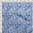 thumbnail image 4 of oneOone Silk Tabby Medium Blue Fabric Leaves & Lemon Diy Clothing Quilting Fabric Print Fabric By Yard 42 Inch Wide, 4 of 6