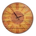 thumbnail image 3 of Day Dream HQ WSC30 30 in. Warm Sunflower Clock Cedar Wall ClockWall Art, 3 of 4