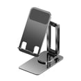 thumbnail image 3 of Soporte para teléfono móvil Soporte para teléfono celular de aleación de aluminio (gris telescópico), 3 of 6