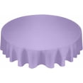 thumbnail image 2 of Purple Round Tablecloth 60 Inch - Waterproof Fabric Table Cloth Protector, Modern Pure Lavender Purple Tablecloths Washable Table Cover for Kitchen Banquet Coffee Table Outdoor Party, 2 of 6