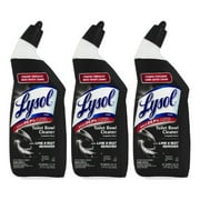 Lysol Lime and Rust Toilet Bowl Cleaner Gel 24 oz, 3 Pack