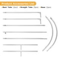 thumbnail image 3 of Garfans 6.56x3.3FT Wedding Arch Balloon Arch Stand Backdrop Stand Bridal Shower Decorations Garden Flower Garland Display Stand Frame Background White, 3 of 7