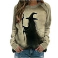 thumbnail image 2 of Xdegoge Halloween Long Sleeve Shirts Women Plus Size Sanderson Sisters Graphic Raglan Long Sleeve Sweatshirt Oversized Crewneck T-Shirt Party Vintage Festival Tops 2025 Season Funny Gifts, 2 of 5