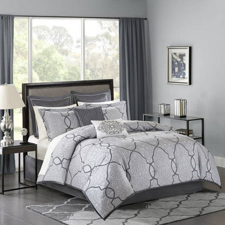 Silver Octavia Complete Bed Set (California King) 12pc