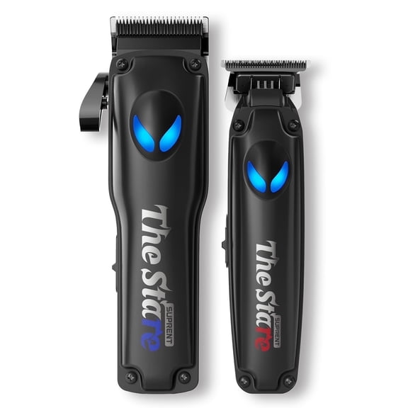 SUPRENT Hair Clippers for Men, Electric Clippers and Trimmer Combo Set, Cordless Hair Cutting Kit with Titanium Alloy Blades, Type-C, Rechargeable Haircut Kit for Barber & Home Use