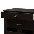 thumbnail image 5 of Baxton Studio Acadia Modern and Contemporary Wenge Brown Finished Shoe Cabinet, 5 of 8