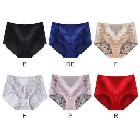

Women s Plus Size Underwear Ladies Sexy Lace High Waisted Panties - Comfortable Breather Mid-rise Plus Size Lace Panties M-4XL(6-Packs)