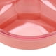 thumbnail image 4 of Plateau de service rond en plastique pour collations, fruits, noix et bonbons, avec 5 compartiments, pour Thanksgiving, Nouvel An chinois, rose, 4 of 4