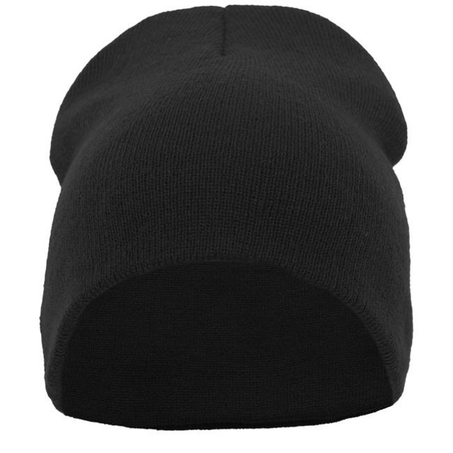 Pacific Headwear 601K.080.OS Basic Knit Beanie, Black - One Size