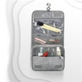 thumbnail image 4 of Neceser de viaje colgante con gancho para ducha de baño, impermeable y duradero. Gris, 4 of 9