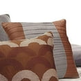 thumbnail image 4 of Benjara BM227290 Polyester Comforter Set with Textured Details, Gray & Brown - King Size - 12 Piece, 4 of 5