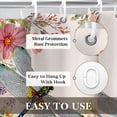 thumbnail image 4 of Butterfly Shower Curtain, 1-Pack Butterfly Bathroom Shower Curtain, Pink Vintage Plant Flowers Fabric Bathroom Decoration, 66x72inch, 4 of 5