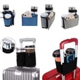thumbnail image 2 of Luggage Travel Cup Holder Durable Free Hand Travel Luggage Drink Bottle Bag Travel Cup Storage Bag Fits All Suitcase Handles, 2 of 6