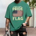thumbnail image 4 of Ankishi This Is My Pride Flag American T-Shirt Patriotic Men's Short Sleeve Crewneck Tee Shirt Fashion Clothes for Travel, 4 of 7