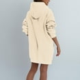 thumbnail image 5 of hotojiny Hoodies Sweatshirt Dress for Women Oversized Casual Pullover Long Sleeve Mini Dresses Cute Solid Trendy Clothes, 5 of 7