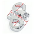 thumbnail image 2 of Universal 1.25" P Clamp Chrome Foot Peg Mounting Kit For Harley Crash Bar 32mm, 2 of 5