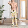 thumbnail image 2 of Fotbe Banana With Leaves Pantalones de Pijama para Hombre, Pantalones de Dormir, Pantalones de Casa con Cintura Ajustable y Bolsillos-3X-Large, 2 of 6
