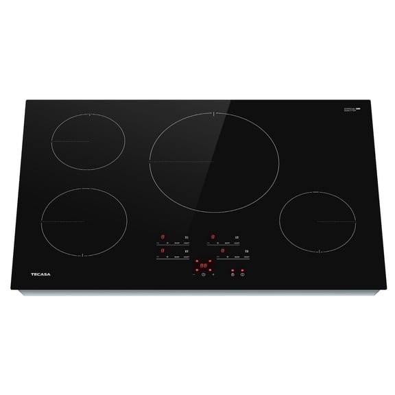 Tecasa 30 Inch 4 burners Induction Cooktop, 7400 W Built-In Stove Top with Boost Function and Touch Control,Black