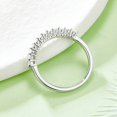 thumbnail image 4 of Oval Cut Half Full Eternity Wedding Ring, Gift For Lover, Row of Ring In 925 Sterling Silver, 4 of 6