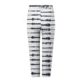 thumbnail image 4 of YDFCWXW Womens Cute Printed High Waisted Cropped Capri Leggings Tummy Control Knee Length Stretch Cropped Yoga Pants Dark Blue, XXL, 4 of 5