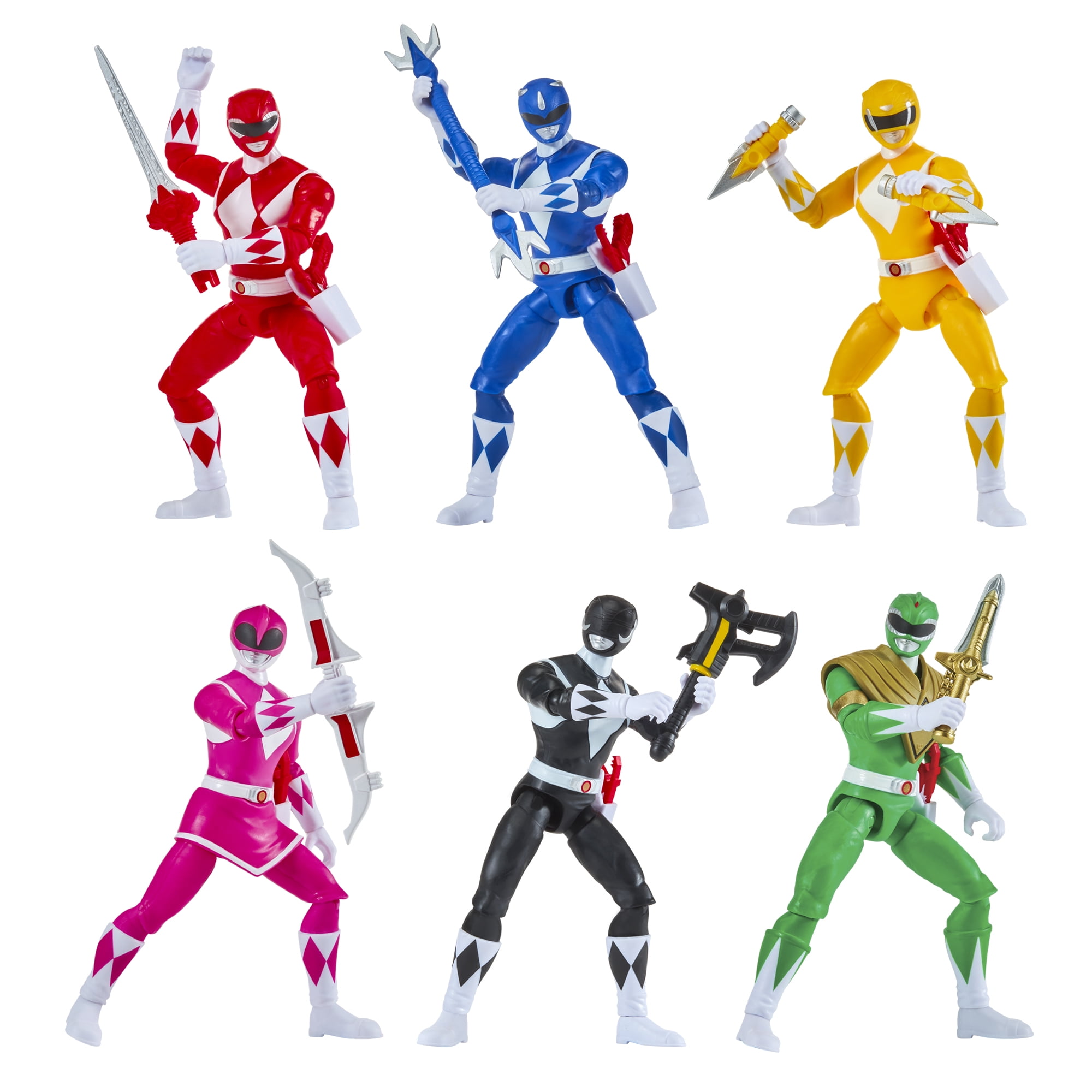 Mighty Morphin Power Rangers: Re-Ignition - Power Ranger Action Figure 6-Pack by Playmates Toys