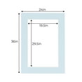 thumbnail image 3 of Baby Blue Acid Free 24x36 Picture Frame Mats with White Core Bevel Cut for 20x30 Pictures - Fits, 3 of 3
