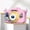 Pink, variant on Dual Lens Mini Kids Camera Toy,High Resolution Photo Video Recorder,Built In Puzzle Games Learning Tool,Portable Lightweight Easy Operation Kit,Creative Educational Gift for Boys Girls