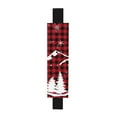 thumbnail image 6 of Wukai Christmas Tree Buffalo Plaid Adjustable Elastic Band Leather Pen Holder,Pencil Holder,Pen Sleeve Pouch for Notebooks,Planners,and Books, 6 of 6
