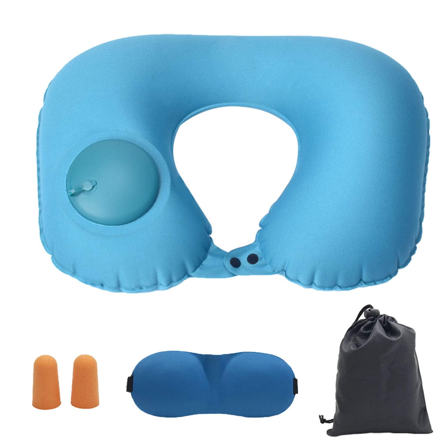 EpicGadget Neck Air Pillow, Inflatable Lightweight Travel Pillow for