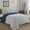 Navy/Silver, variant on Down Alternative 3pc Comforter Set- King/California King, Navy/Silver
